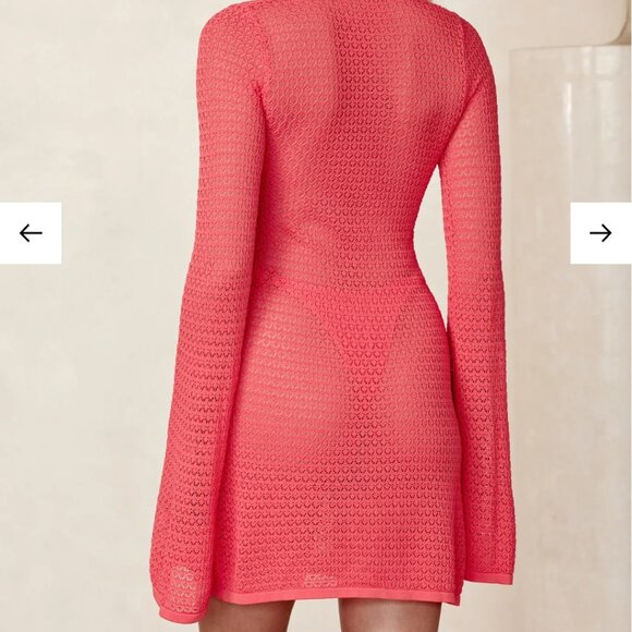 Brand New With Tags Monday Swimwear Montego Mini Dress Crochet - Picture 3 of 4